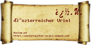 Öszterreicher Uriel névjegykártya